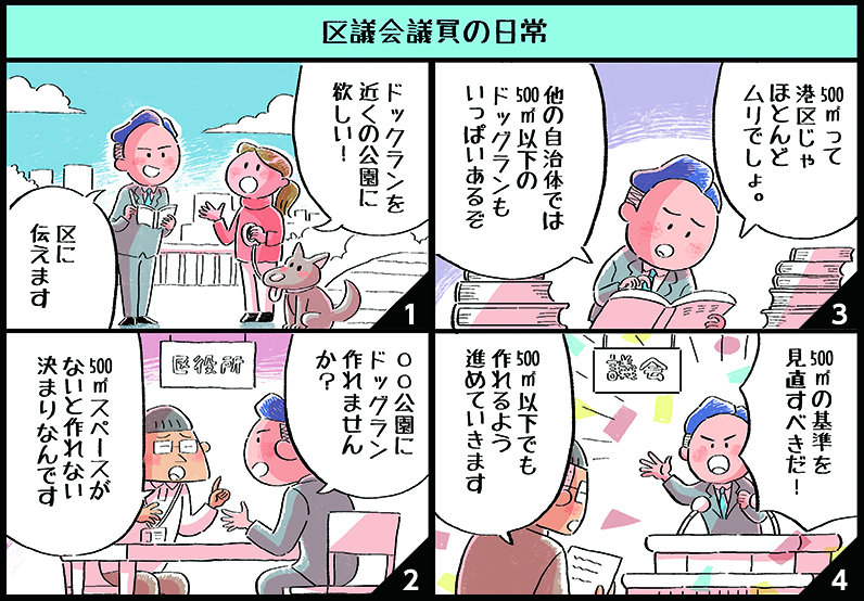 区議会議員の日常